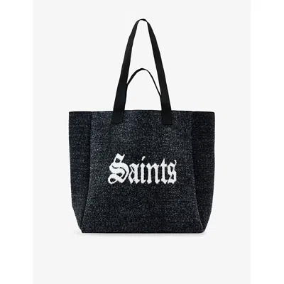 ALLSAINTS WOMENS BLACK IZZY SAINT WOVEN TOT