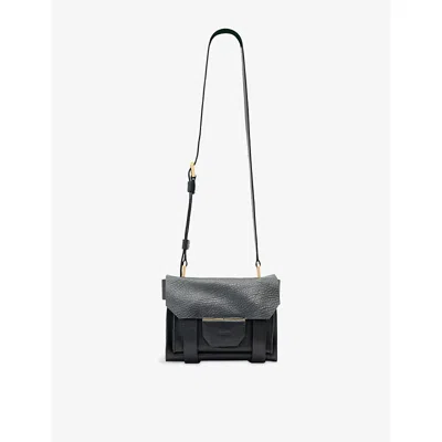 Allsaints Womens Black Ursa Mini Leather Cross-body Bag