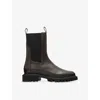 Allsaints Leather Hallie Chelsea Boots In Brown