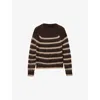 Allsaints Wool-blend Stripe Riga Sweater In Multi