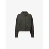 Allsaints Organic Cotton-blend Nicky Shirt Jacket In Golden Black