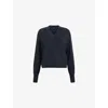 Allsaints Julieana Merino Wool Sweater In Ink Blue