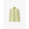 Allsaints Womens Jade Semi-sheer Wool-blend Cardigan Jade Green