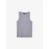 Allsaints Womens Lilac Grey Rina Stretch-jersey Tank Top In Gray
