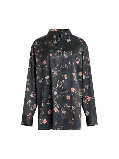 Allsaints Womens Louisa Tanana Shirt In Black