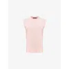 Allsaints Womens Mauve Chalk Pi Imogen Sleeveless Cotton Tank Top Xs