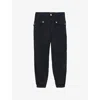 Allsaints Womens Midnight Blue Val Patch-pocket Tapered-leg Woven Trousers