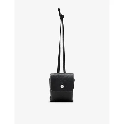 Allsaints Womens Mini Leather Case Black