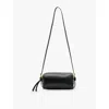 Allsaints Miro Barrell Leather Crossbody Bag In Black