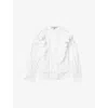 Allsaints Lulu Ruffle Ruched Cotton Button-up Shirt In White