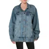 Allsaints Womens Oversized Denim Denim Jacket