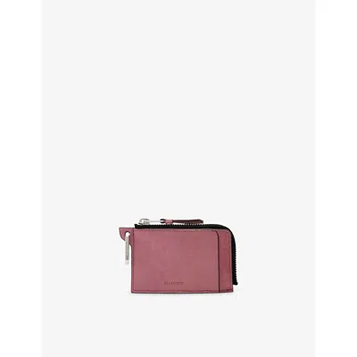 Allsaints Womens Raspberry Pink Remy Leather Wallet
