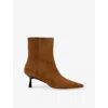 Allsaints 62mm Vivian Pointed Zip Boots In Brown
