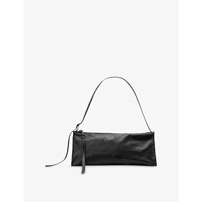 Allsaints Womens Siloh Leather Shoulder Bag Black