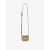 Allsaints Womens Warm Brass Maeve Card Leather Cross-body Bag In Neutral