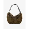Allsaints Womens Warm Brass/bla Madea Cotton Cross-body Bag