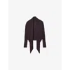 Allsaints Womens Oxblood Red Wasson Pirate Multi-wear Merino-wool Cardigan In Burgundy