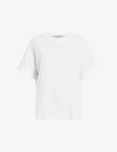 Allsaints Briar Crew Neck Short Sleeve T-shirt In White