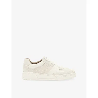 Allsaints Womens White Hix Suede Trainers Eur 39 / 6 Uk