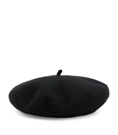 Allsaints Wool Beret In Black