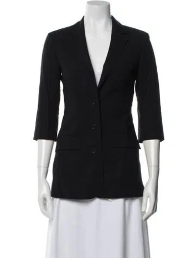 Pre-owned Allsaints Wool Blazer In Black