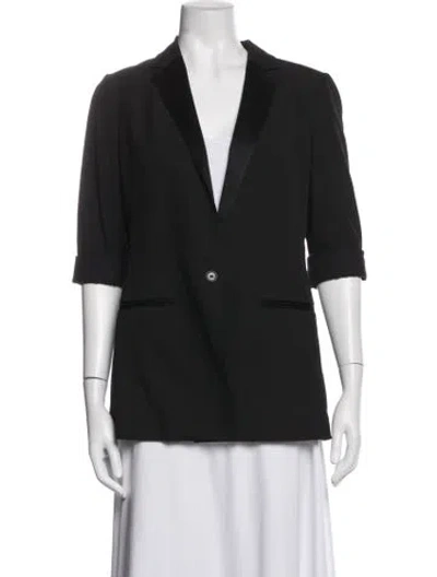 Pre-owned Allsaints Wool Blazer In Black