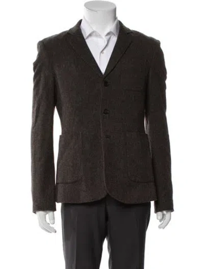 Pre-owned Allsaints Wool Blazer In Brown