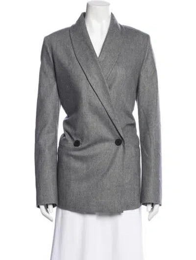 Pre-owned Allsaints Wool Blazer In Gray