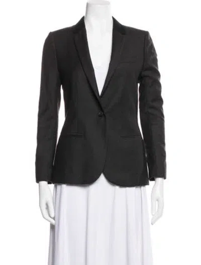 Pre-owned Allsaints Wool Blazer In Gray
