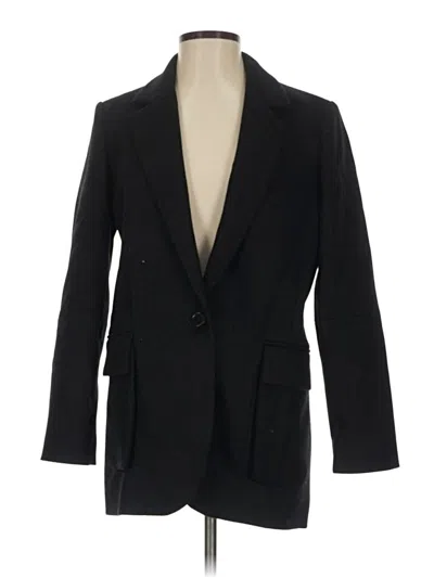 Pre-owned Allsaints Wool Blazer Jacket In Black
