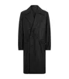 Allsaints Wool-blend Curran Overcoat In Black
