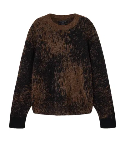 ALLSAINTS WOOL-BLEND JACQUARD STORM SWEATER