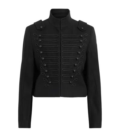 Allsaints Wool-blend Rummy Jacket In Black