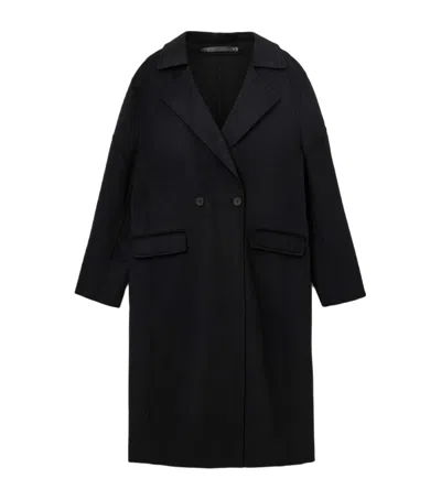 Allsaints Wool-blend Sellma Coat In Black