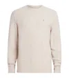 Allsaints Statten Regular Fit Crewneck Sweater In Oatmeal White