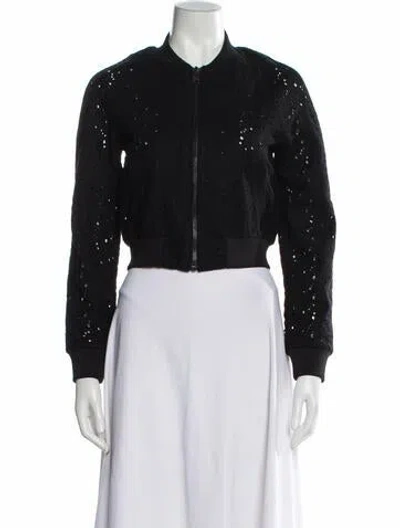Pre-owned Allsaints Wool Bomber Jacket In Black