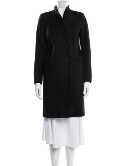 Pre-owned Allsaints Wool Coat In Black