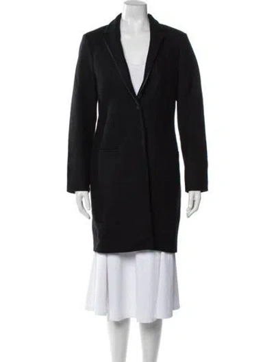 Pre-owned Allsaints Wool Coat In Black