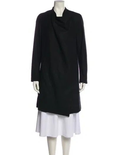 Pre-owned Allsaints Wool Coat In Black