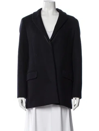 Pre-owned Allsaints Wool Coat In Black