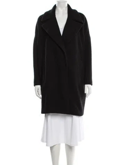 Pre-owned Allsaints Wool Coat In Black