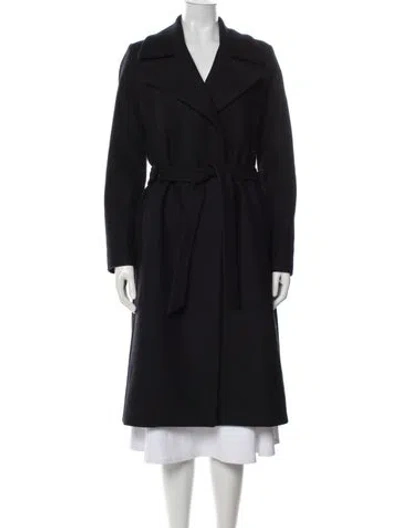 Pre-owned Allsaints Wool Coat In Black