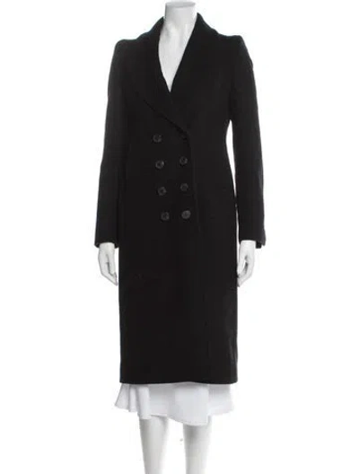 Pre-owned Allsaints Wool Coat In Black