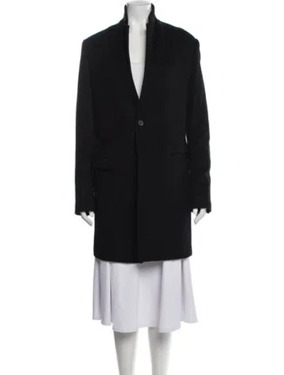 Pre-owned Allsaints Wool Coat In Black