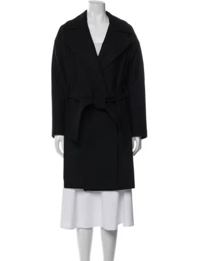 Pre-owned Allsaints Wool Coat In Black