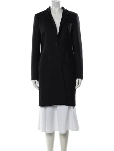 Pre-owned Allsaints Wool Coat In Black