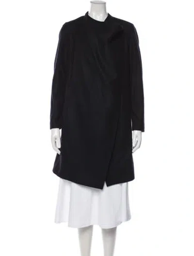 Pre-owned Allsaints Wool Coat In Black