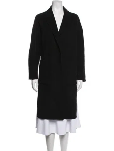Pre-owned Allsaints Wool Coat In Black