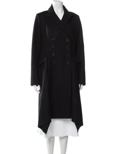 Pre-owned Allsaints Wool Coat In Black