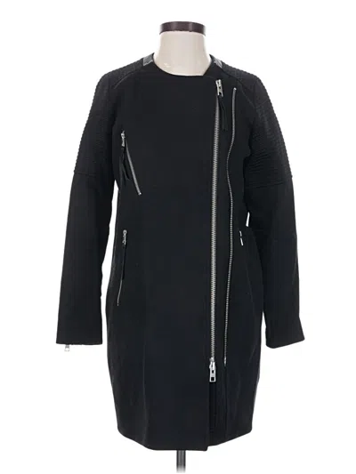 Pre-owned Allsaints Wool Coat In Black